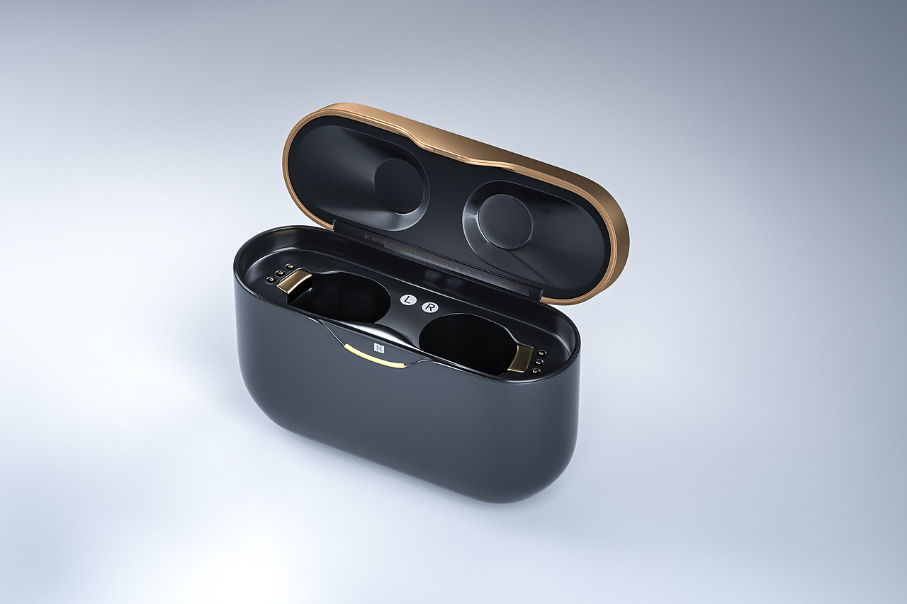 索尼蓝牙耳机c4d建模渲染