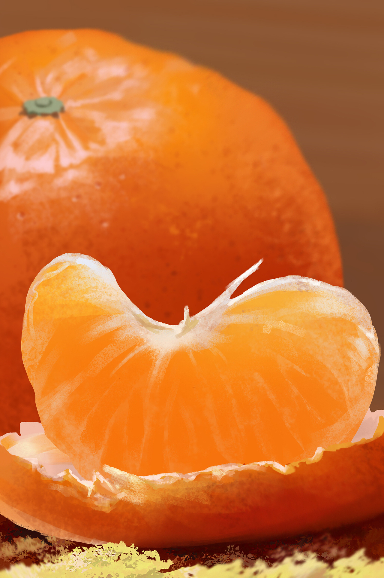 各种橘色水果（图ZMzM5ODIyMjEy） - 艺术插画 - 站酷设计师萧白酱原创素材 - 站酷ZCOOL