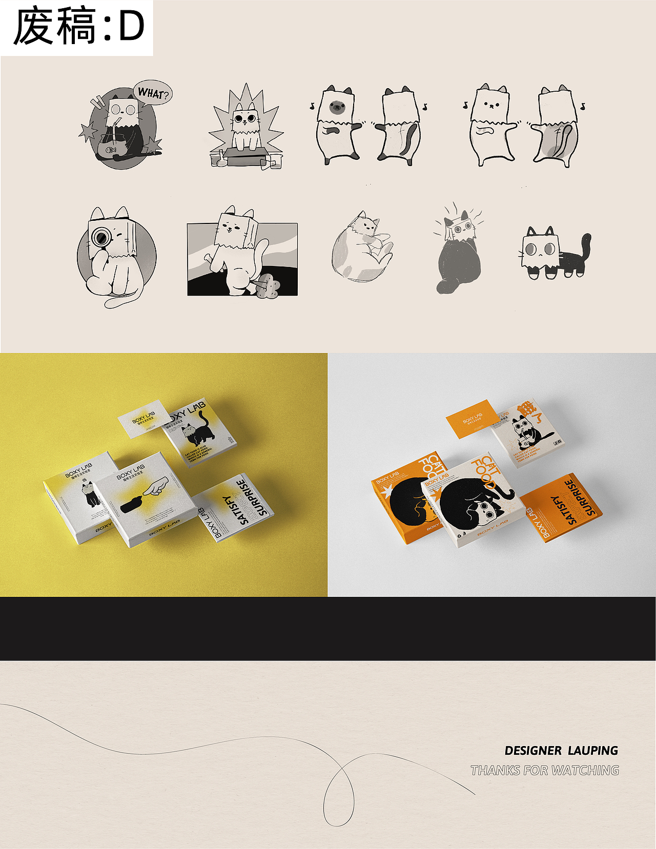BOXY LAB猫咪生活实验室品牌&IP设计（图ZMzA0NTc5ODk2） - 品牌 - 站酷设计师瓶田Lauping原创素材 - 站酷ZCOOL