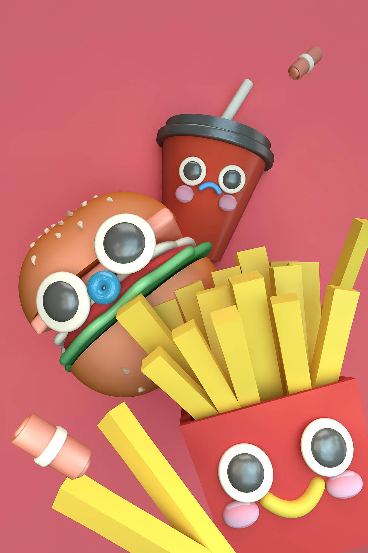 快乐肥宅三兄弟（图ZMzE4NzQ2MDk2） - 创作习作 - 站酷设计师闲猫闲猫原创素材 - 站酷ZCOOL