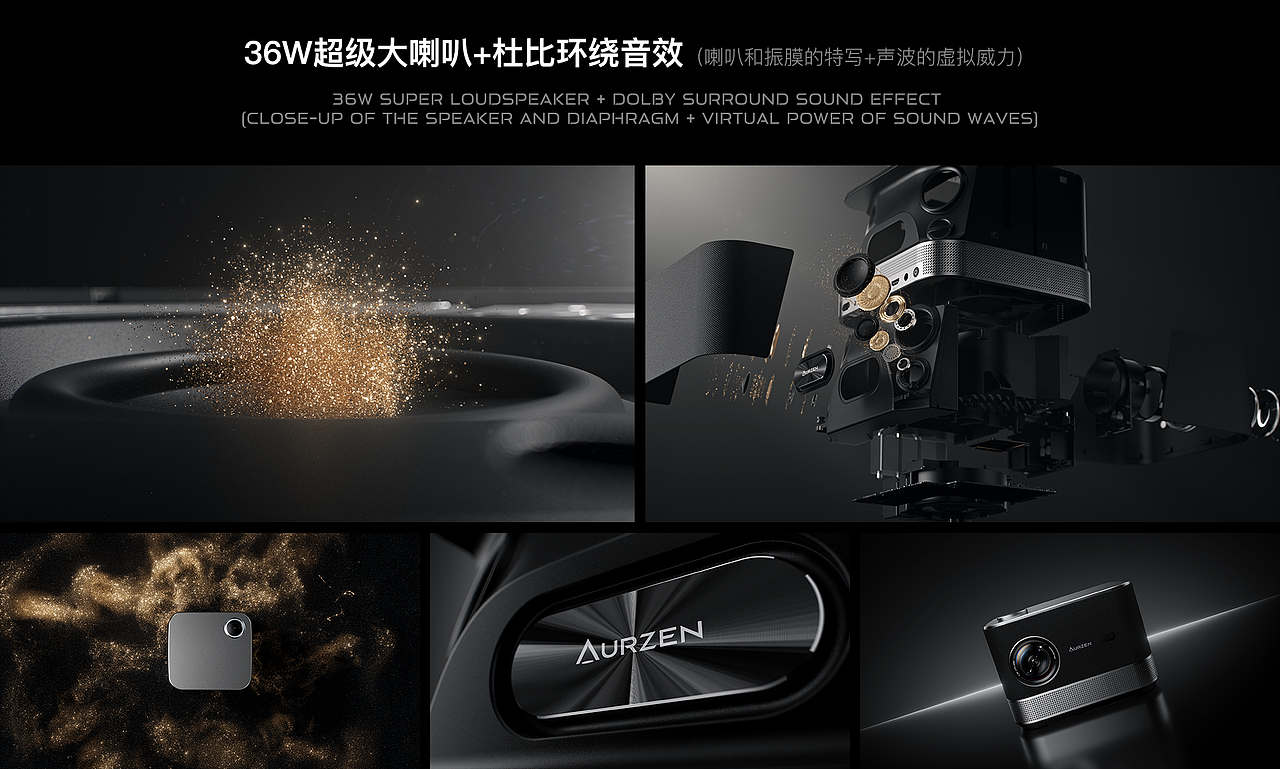 AURZEN BOOM 3 投影仪_产品视频（图ZMzUyMjI2OTU2） - 产品 - 站酷设计师蛐蛐在下原创素材 - 站酷ZCOOL