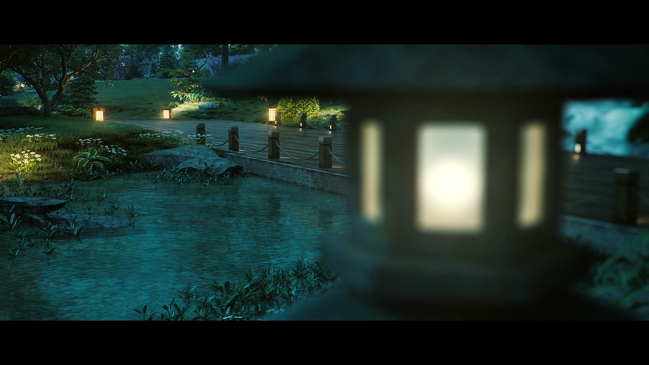 3DMAX作品-《小夜景》（图ZMzE4NjUxNjY4） - 动画/影视 - 站酷设计师萨瓦蒂咖原创素材 - 站酷ZCOOL