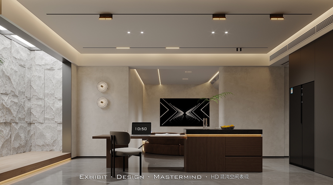 现代 简约风 客餐厅效果 X 混沌空间表现