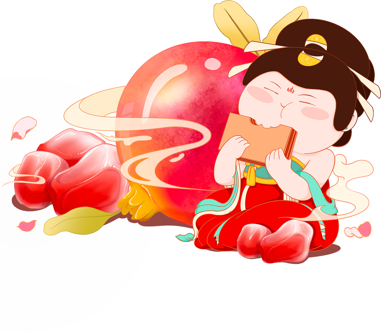 贵妃石榴糕&富平柿饼（图ZMzQ0MDcyNjI4） - 包装 - 站酷设计师三尾猫原创素材 - 站酷ZCOOL