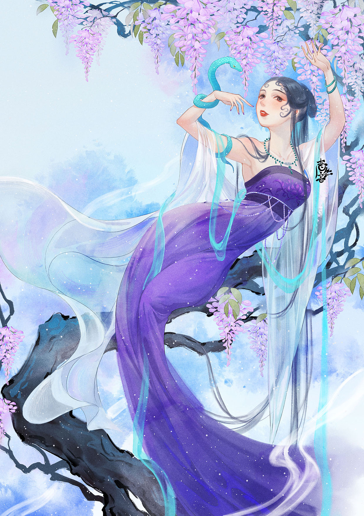 国风十二生肖i巳蛇