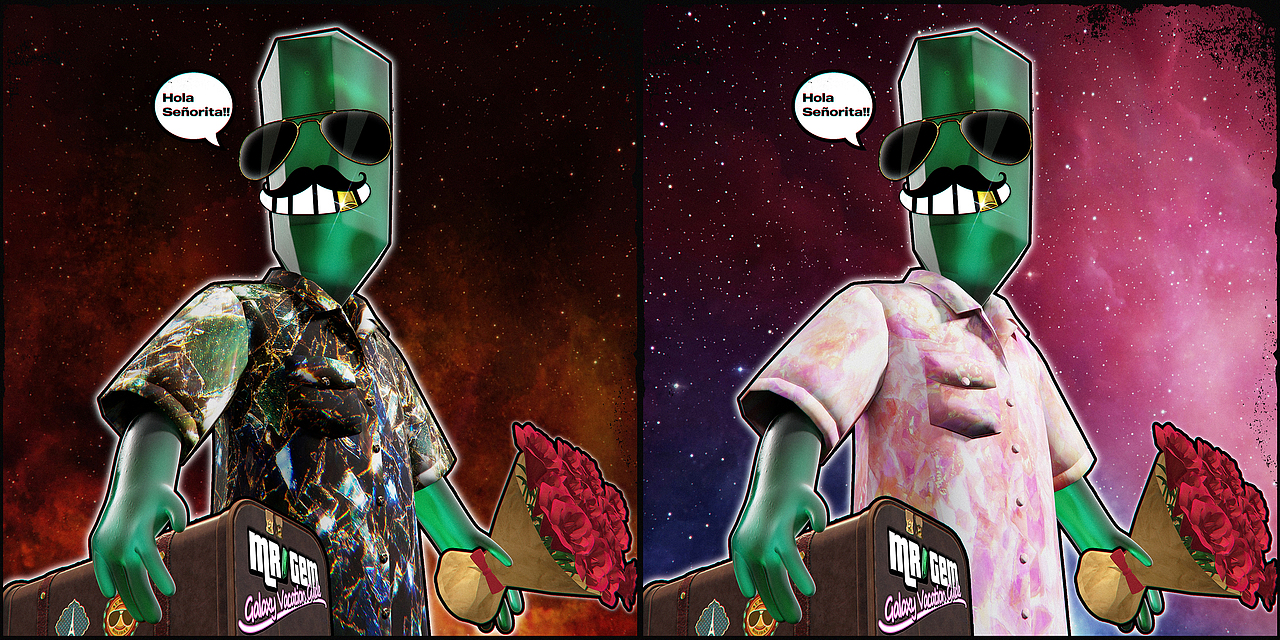 “宝石先生·银河度假指南”|NFT数字艺术藏品IP设计