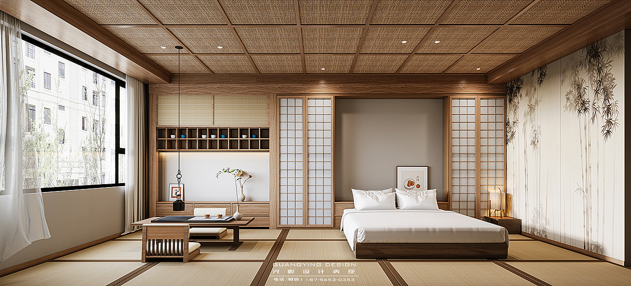 民宿茶室效果图