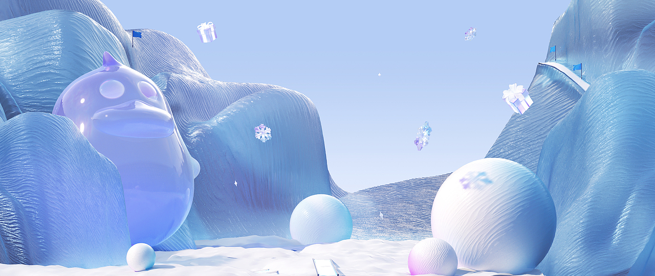 淘宝直播 | 冬奥冰雪节《挑战吧！主播》视觉海报（图ZMzA1MzMyNTIw） - 海报 - 站酷设计师象素狗原创素材 - 站酷ZCOOL