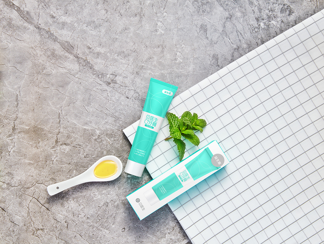 贝医生益生菌牙膏拍摄