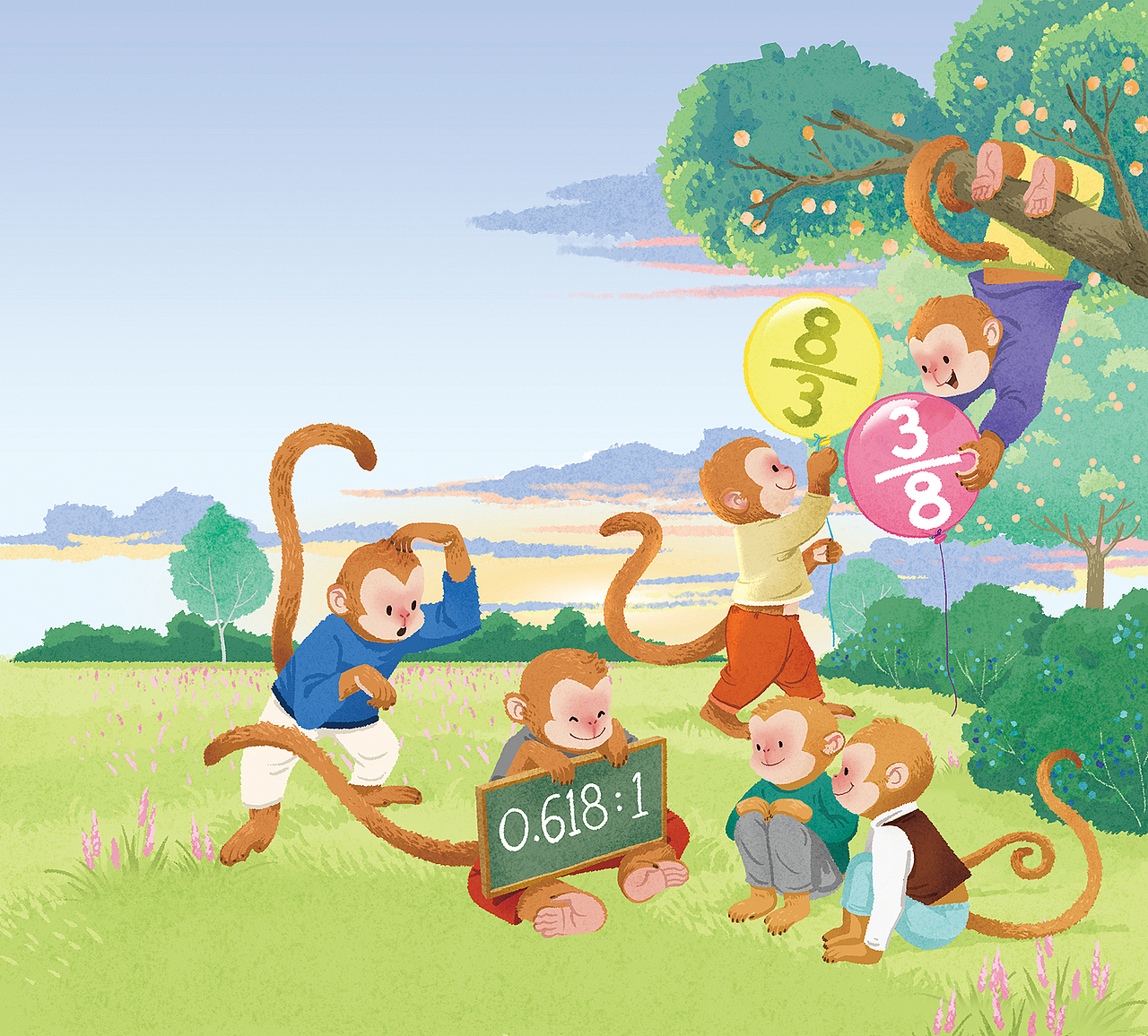聋校义教小学数学教材封面（人教）（图ZMzUzNzAyMTU2） - 儿童插画 - 站酷设计师焦洁Appleseed原创素材 - 站酷ZCOOL