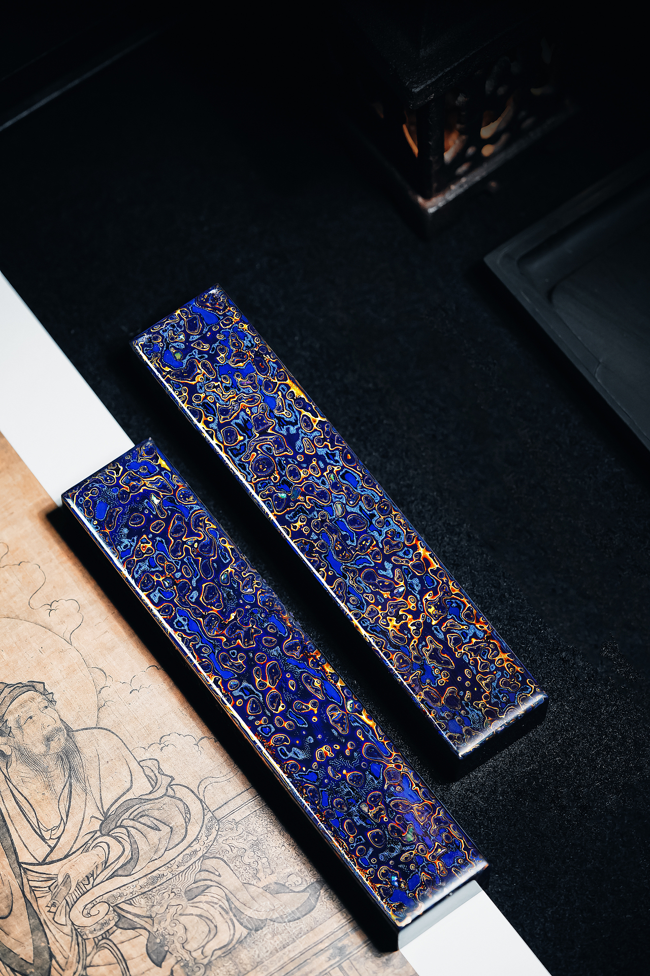 荣宝斋 如磨 手工大漆镇纸