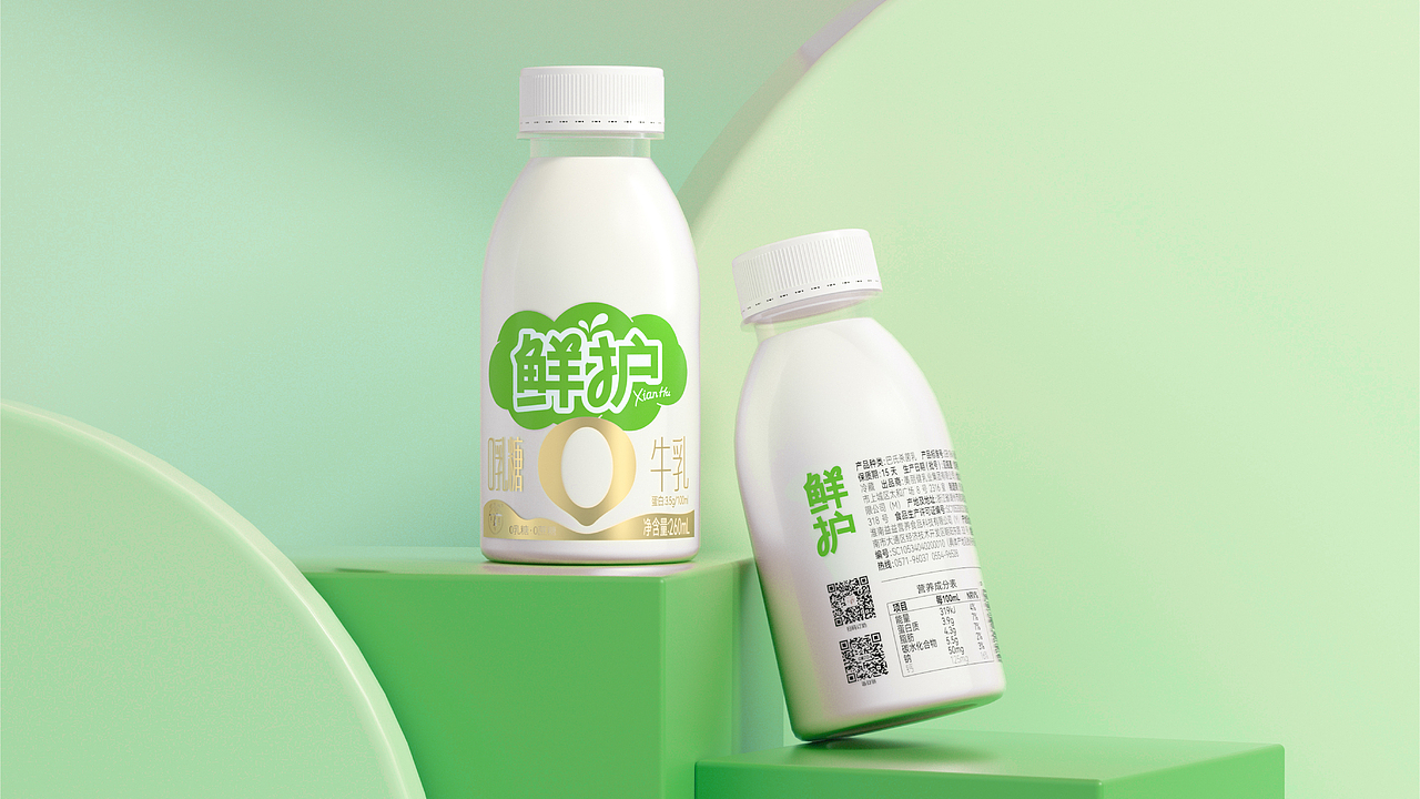 鲜护系列牛奶包装设计 | 美域盛华(图ZMzQ0MTQ0MTIw) - 包装 - 站酷设计师美域盛华原创素材 - 站酷ZCOOL