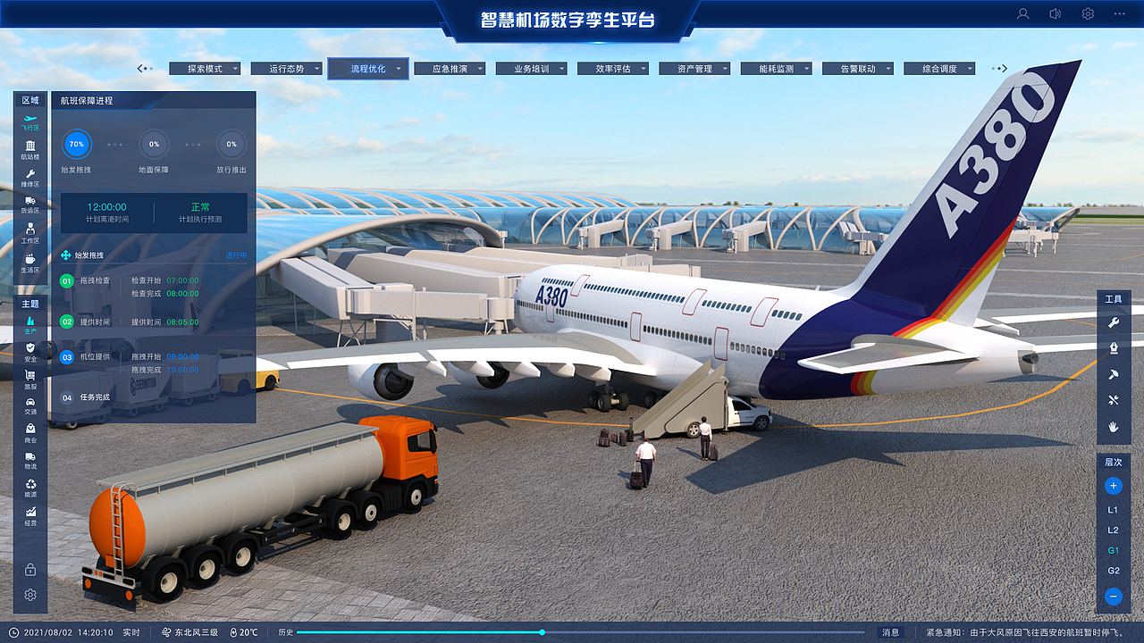 智慧机场数字孪生平台