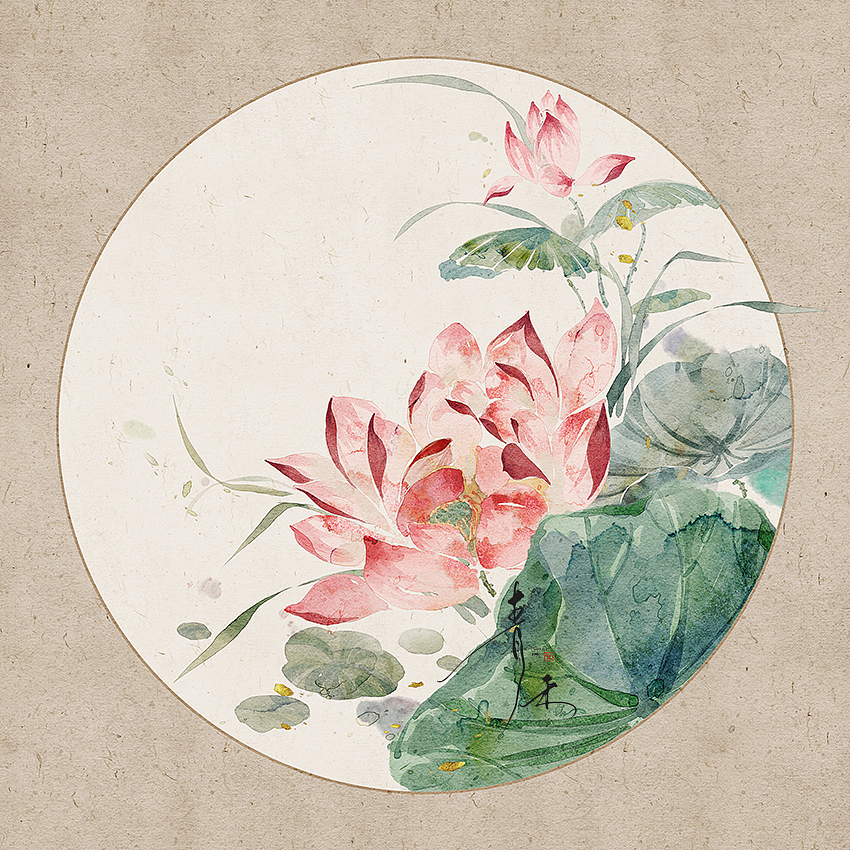 荷花集（图ZMzAxMTQ0MzI0） - 艺术插画 - 站酷设计师轻快的小船原创素材 - 站酷ZCOOL