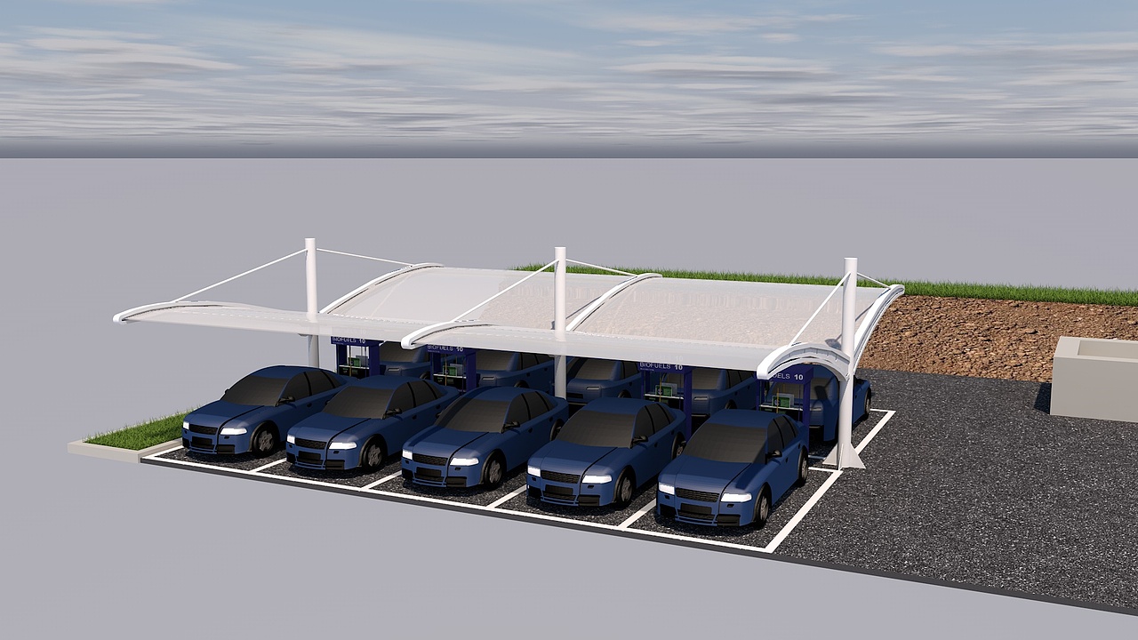 楚能项目停车棚（图ZMzQxMjYzODgw） - 建筑/空间 - 站酷设计师宜昌阿东原创素材 - 站酷ZCOOL