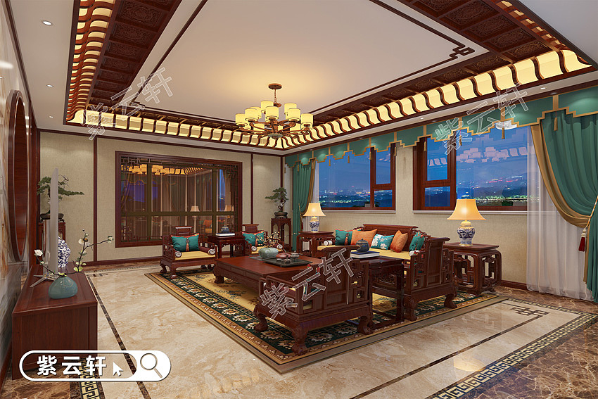 中式室内装潢设计客厅