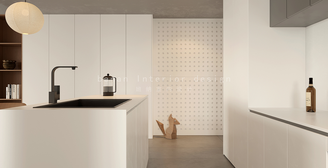 白色小公寓渲染（图ZMzI3NjQwMjQw） - 家装设计 - 站酷设计师班纳室内设计原创素材 - 站酷ZCOOL