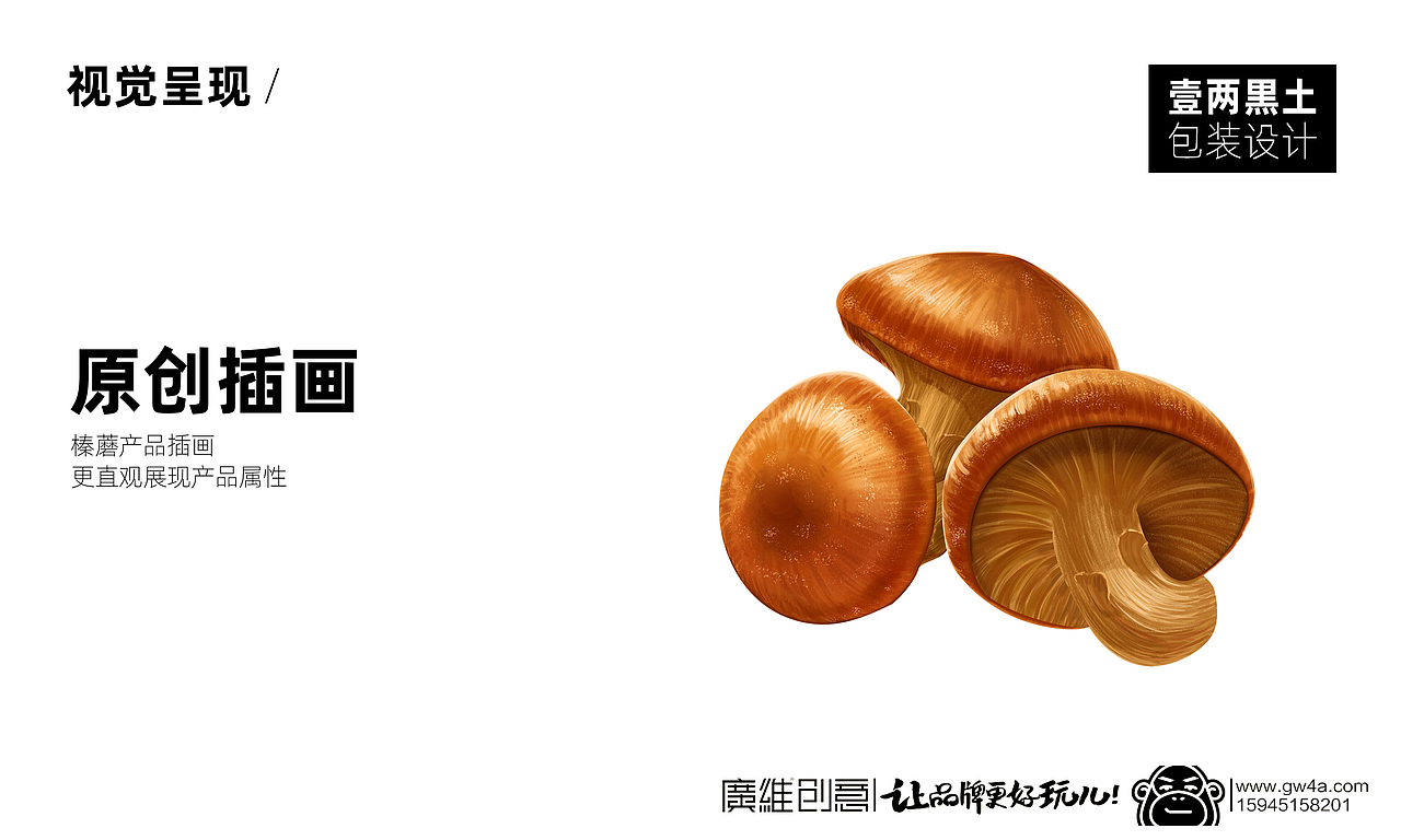 壹两黑土-木耳.榛蘑.玉米产品设计