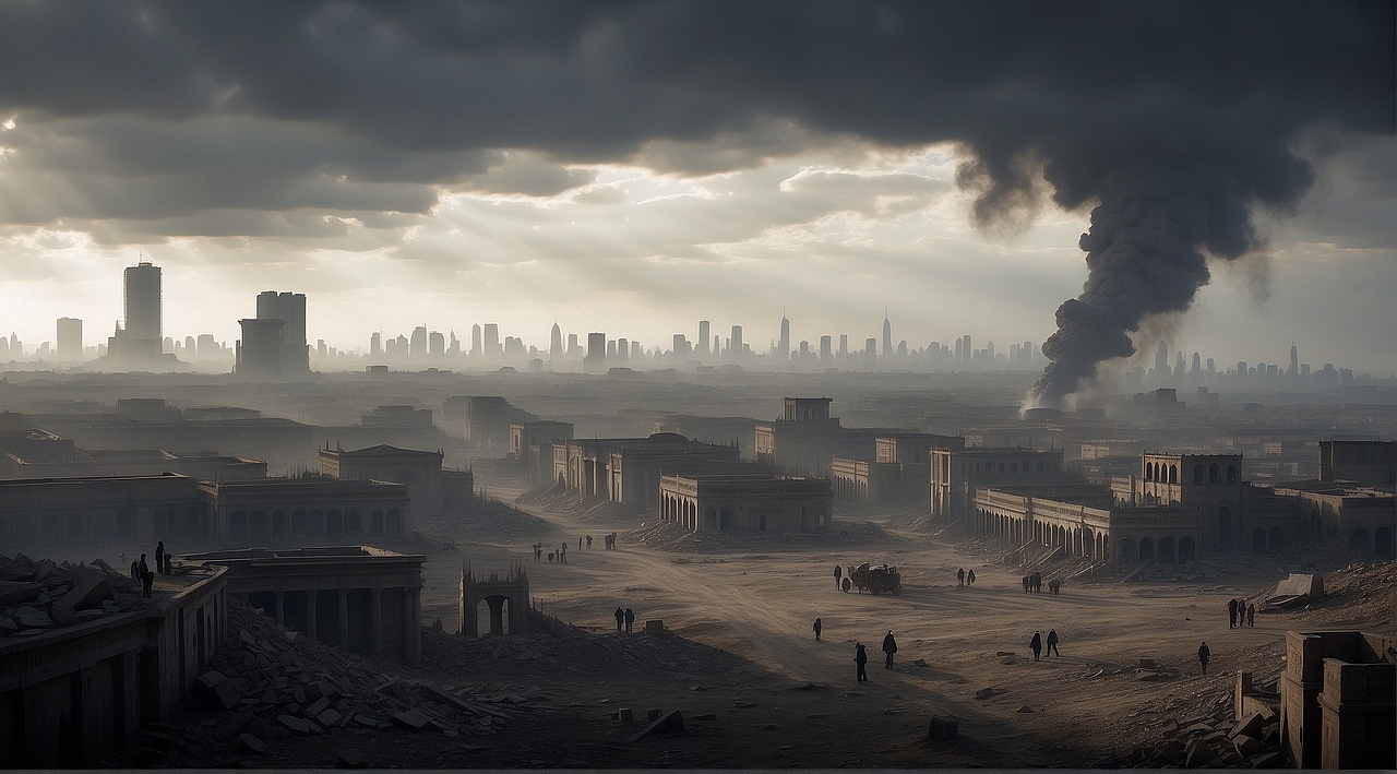 AI 廢棄的城市（圖ZMzYxMDMwMTMy） - AI作品 - 站酷設(shè)計(jì)師辣條泡方便面原創(chuàng)素材 - 站酷ZCOOL