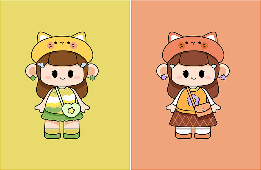 画师繁星2.0第六期第一周丨时尚女孩IP设计