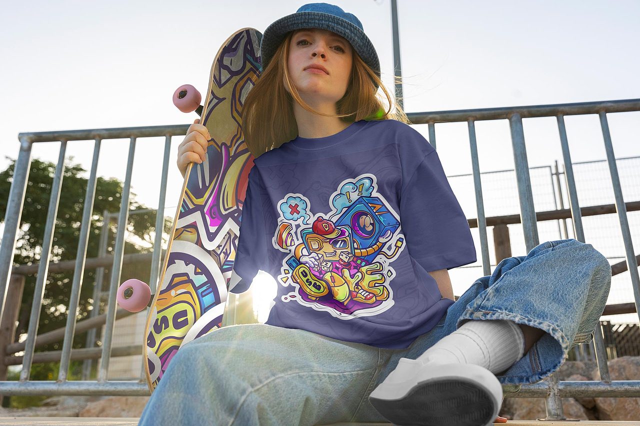 戴尔博克金钻店潮流插画周边设计