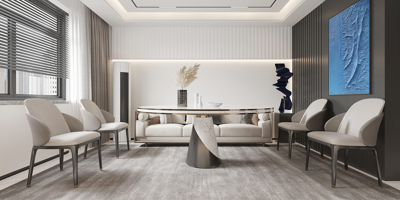 泸溪武水花园小区17栋4单元203室套房设计（黑白现代）