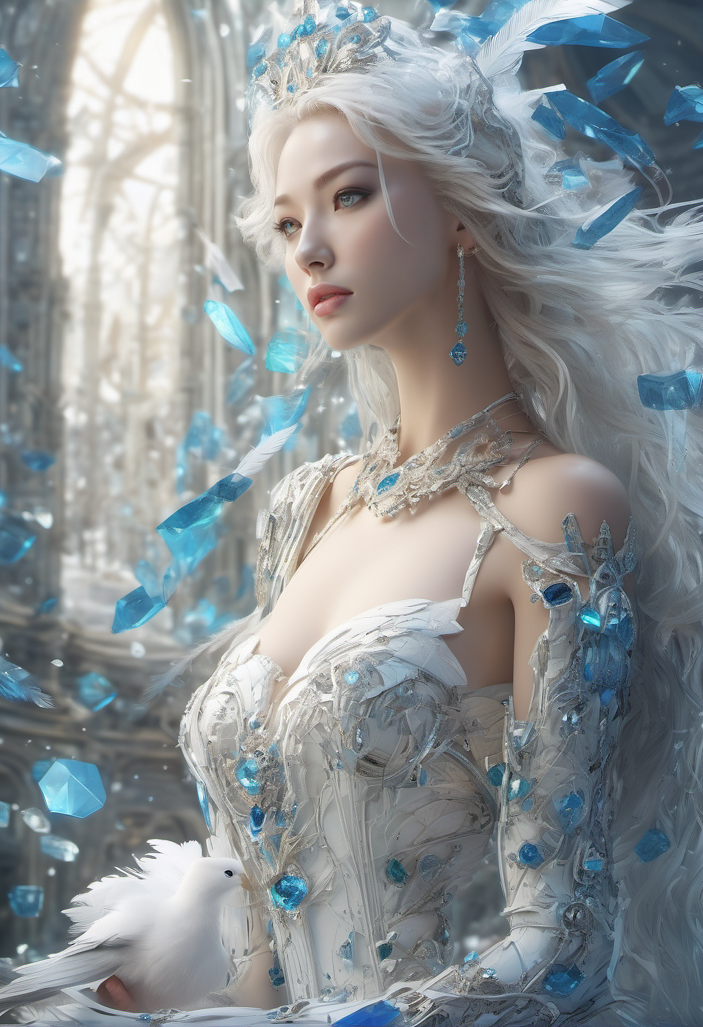 【AI系列】谁不喜欢绚丽的小宝石呢?皇冠女孩~