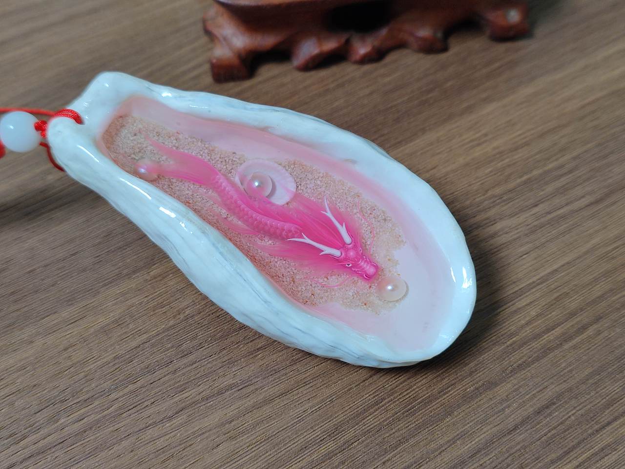 粉红鳌鱼生蚝壳手绘把玩件（图ZMzYyNzQzNTI0） - 其他手工艺 - 站酷设计师凡尼亨原创素材 - 站酷ZCOOL