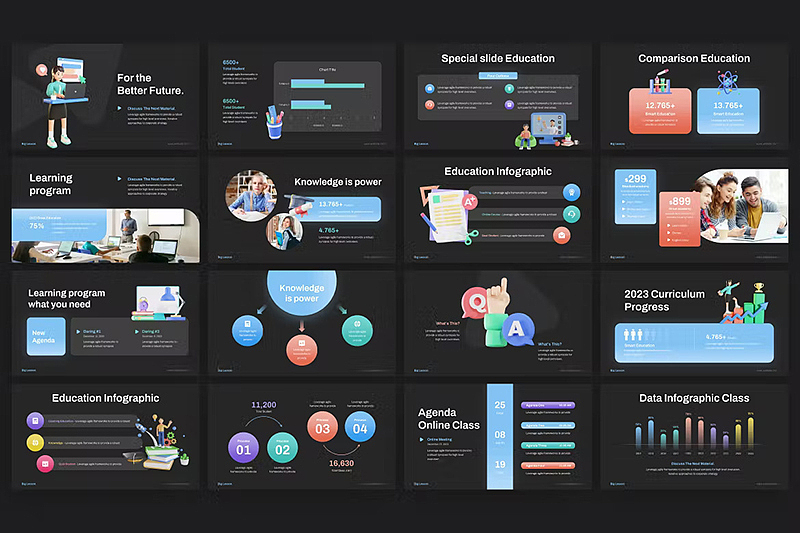 35页大学大课教育大学教育培训宣传PPT模板（图ZMzM1NTkzMTQw） - PPT/Keynote - 站酷设计师爱晴天原创素材 - 站酷ZCOOL