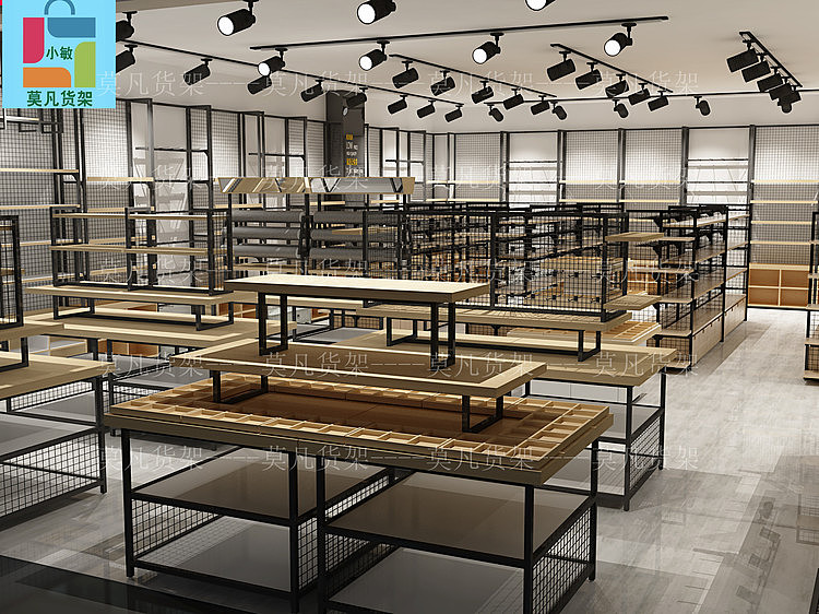 呼和浩特百货店陈列架展示道具-莫凡货架厂家供货