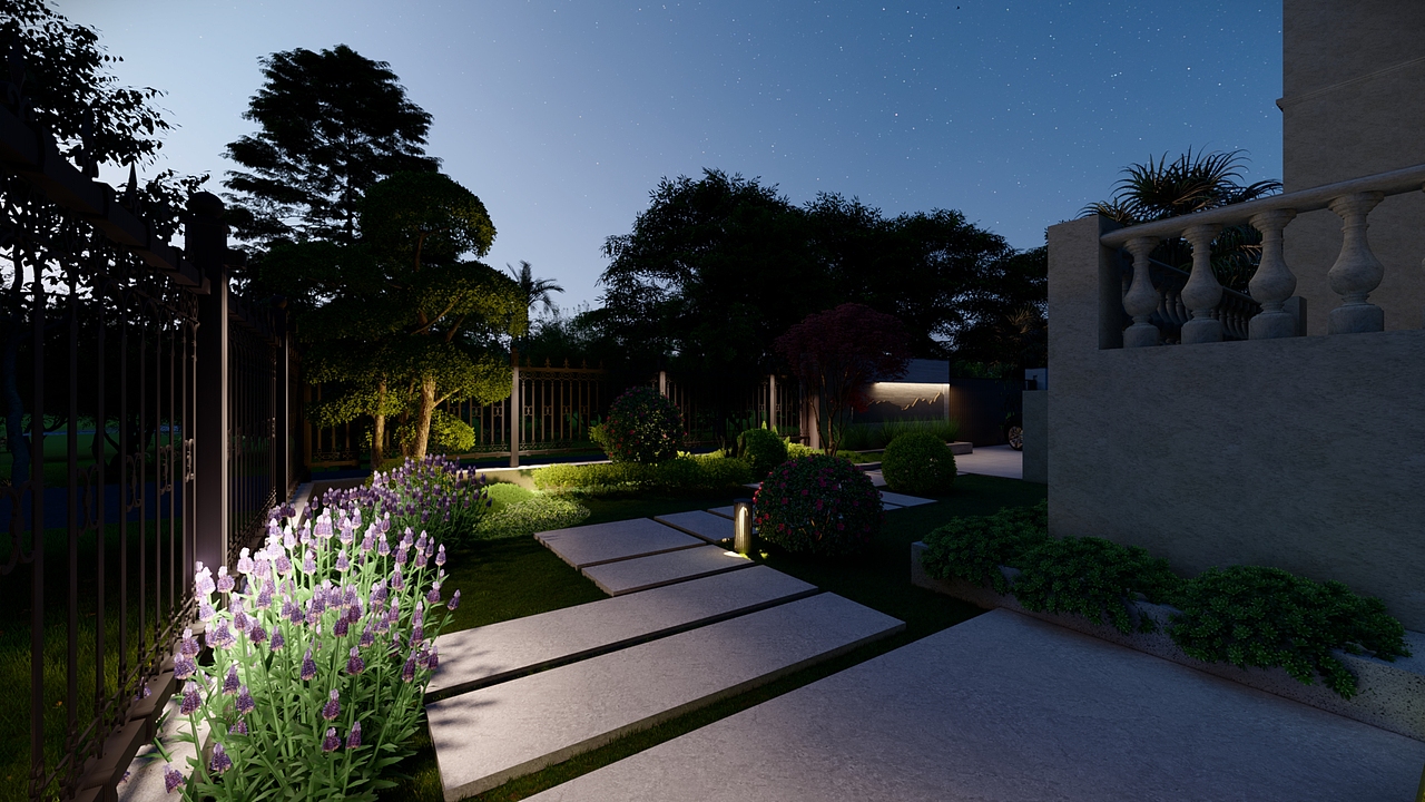 380平米别墅庭院设计,让梦幻与自然交织!