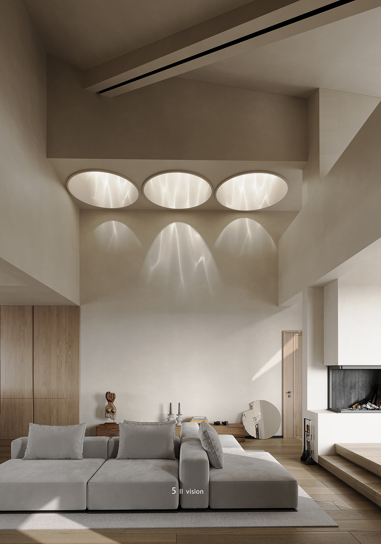 效果图表现——奶油实木风 5Ⅱ vision