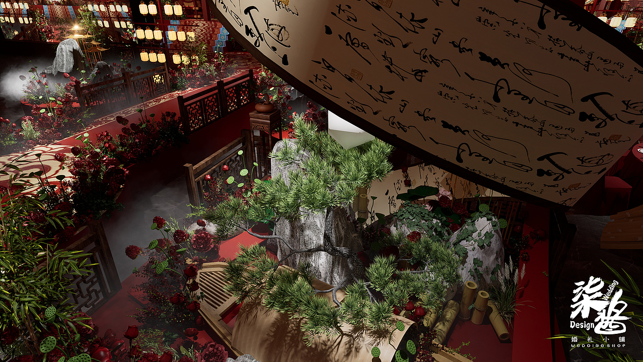 中式婚礼（图ZMzY5NDA2MDQw） - 舞台美术 - 站酷设计师弎悦原创素材 - 站酷ZCOOL