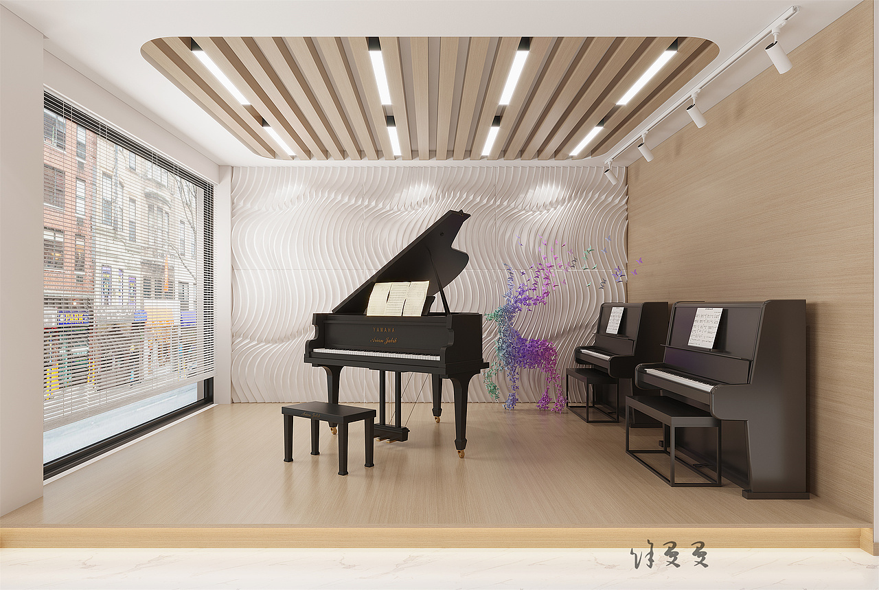 琴行设计|跳动的音符（图ZMzQxMzk0ODg0） - 其他 - 站酷设计师XU徐曼曼原创素材 - 站酷ZCOOL