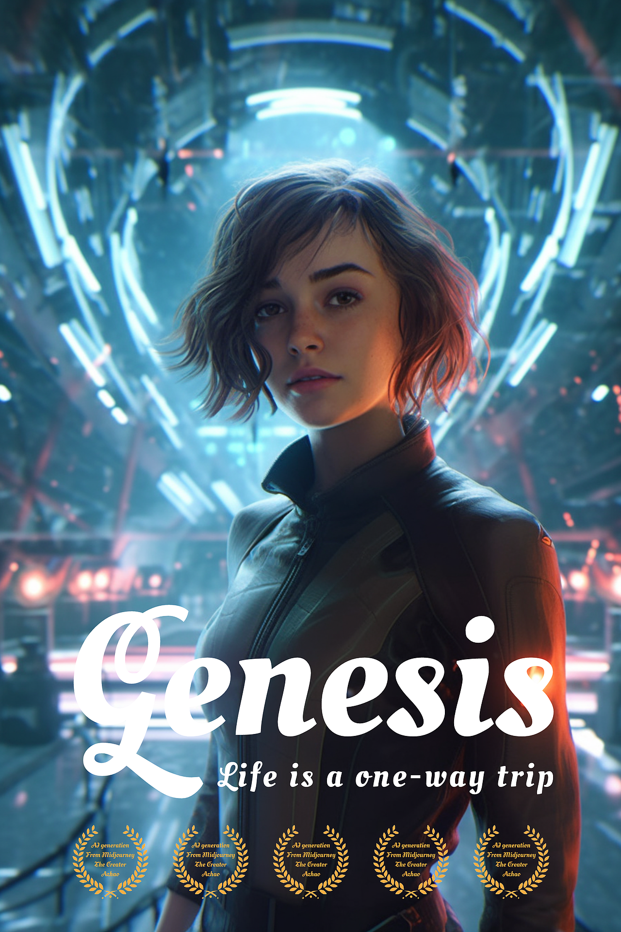 AIGC丨短篇漫画《AI-创世纪》预告海报（图ZMzQxMjk1NTUy） - AI作品 - 站酷设计师阿赵的所见所得原创素材 - 站酷ZCOOL