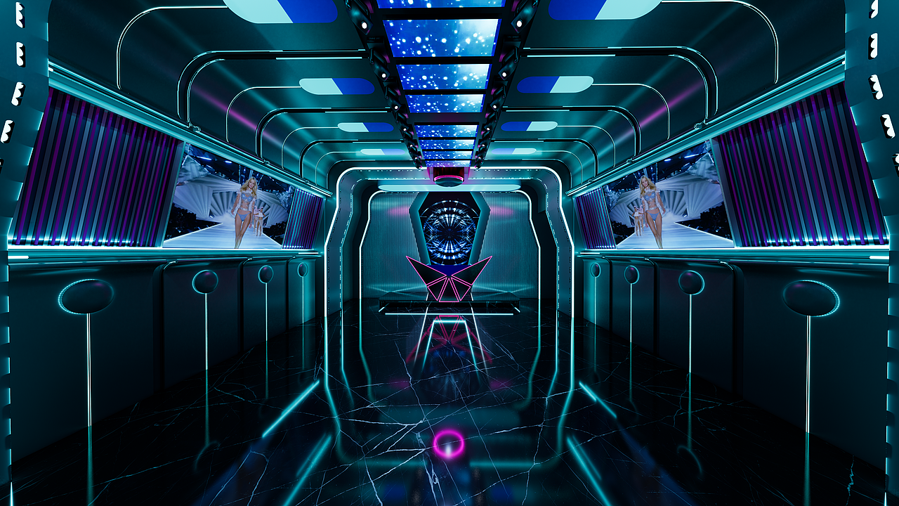 SU+Enscape娱乐空间设计渲染-party K