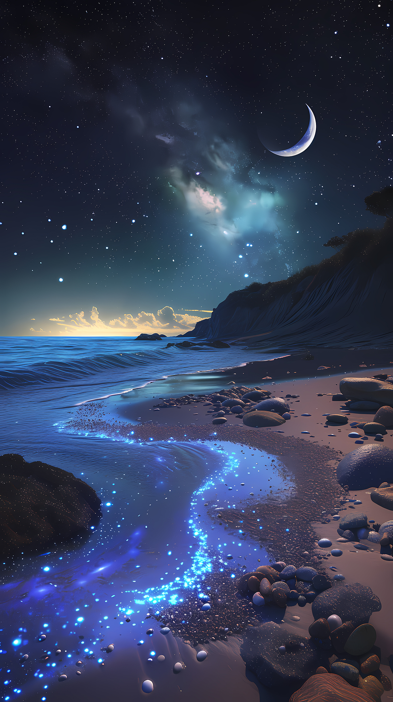 5K手机壁纸-梦幻海边系列（图ZMzYxNTAzMjY4） - 风光摄影 - 站酷设计师Moon_Design_谷歌原创素材 - 站酷ZCOOL