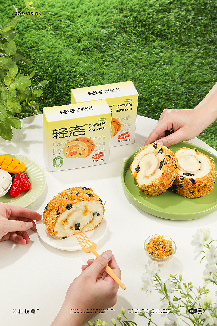 一口爆浆面包『肉松卷｜轻态低卡蛋糕』X JOE VISION（图ZMzQxMDcwNjA0） - 美食摄影 - 站酷设计师南京久纪视觉摄影原创素材 - 站酷ZCOOL