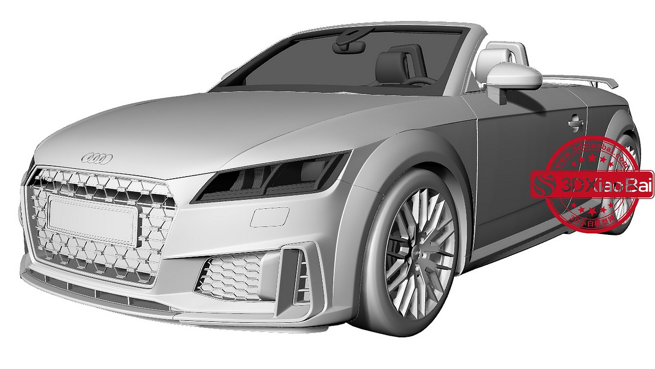 2019奥迪tts敞篷跑车模型（图ZMzM2ODczOTgw） - 动画/影视 - 站酷设计师3D小白原创素材 - 站酷ZCOOL
