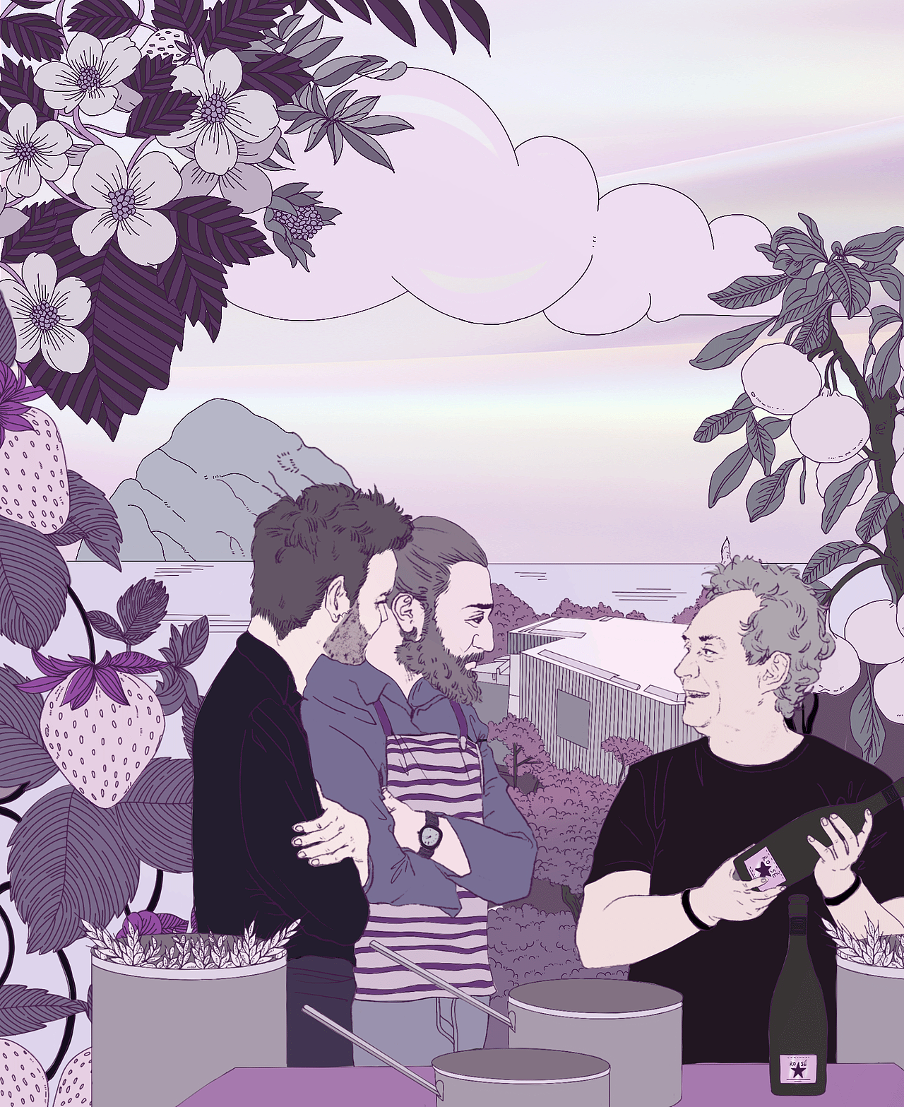 品牌插画 | 艾帝达姆ROSE新品长插画（图ZMzYzODI5MjAw） - 商业插画 - 站酷设计师懒惰女青年原创素材 - 站酷ZCOOL