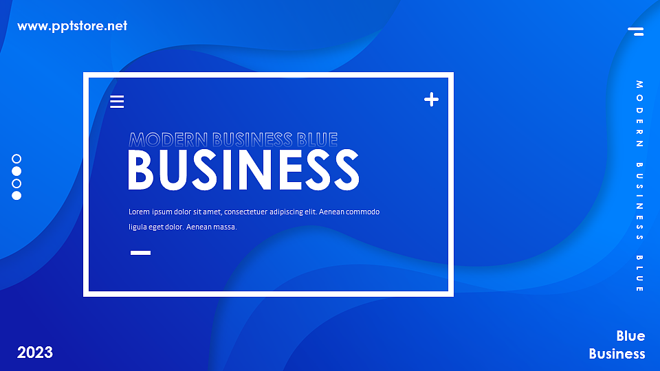 【耀你好看】克莱因蓝现代极简商务时尚PPT9