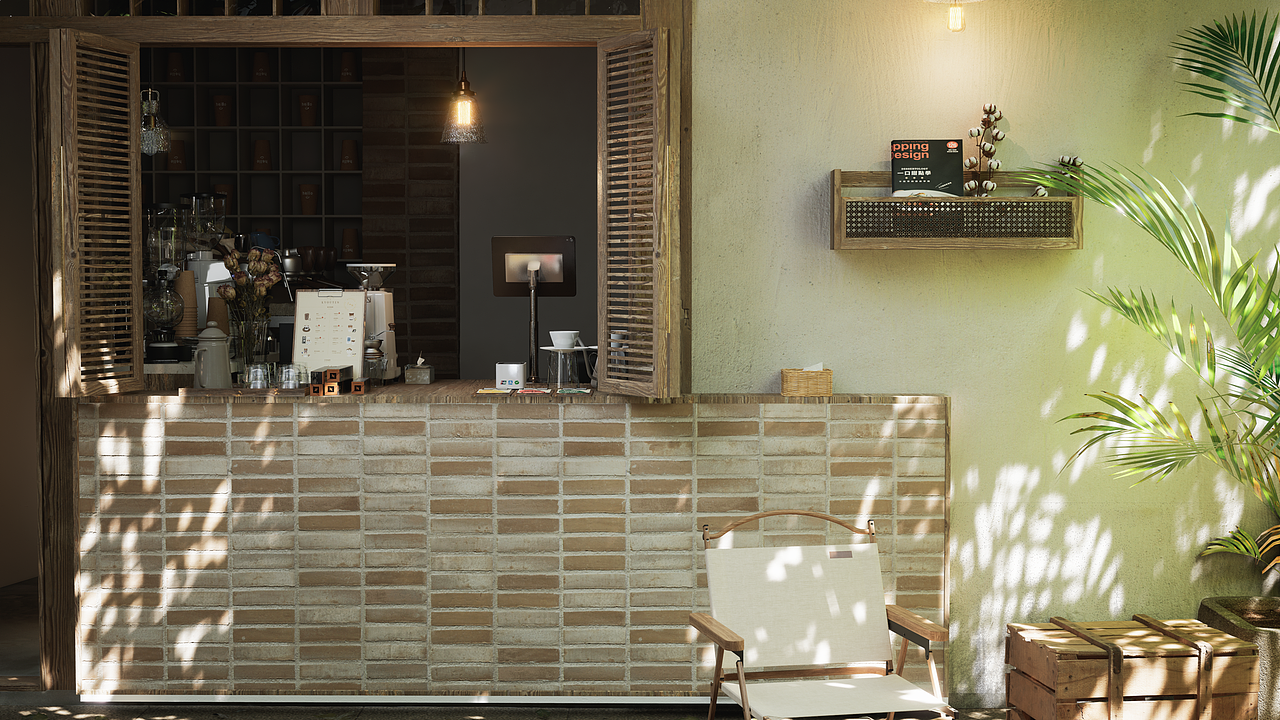 《UE5高级影像》教学案例：Cafe 夏日咖啡馆-油屋U5ART（图ZMzI3NjU0Nzgw） - 建筑/空间 - 站酷设计师黑鸟视觉一油屋原创素材 - 站酷ZCOOL