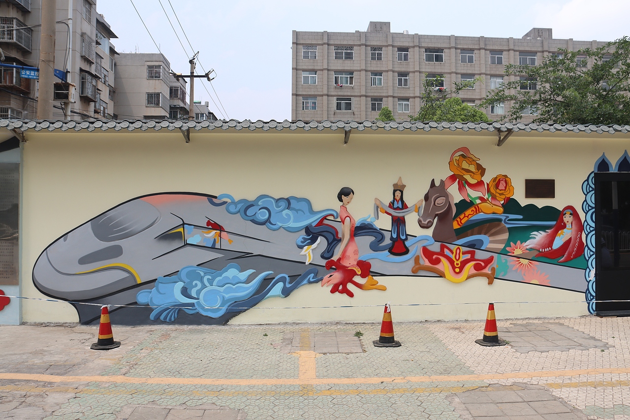 水泥彩绘浮雕画创作_中绘壁画-站酷zcool