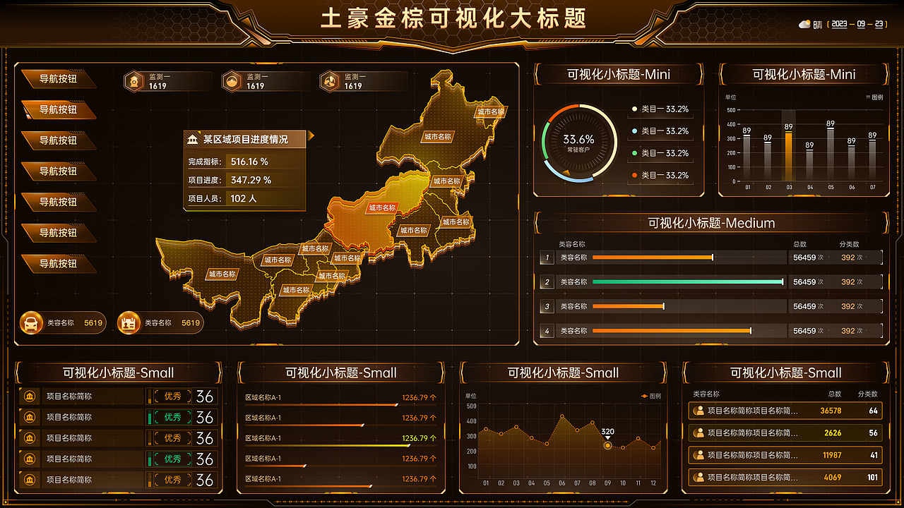 土豪金棕_Figma可视化模板组件（图ZMzUxODU3MTM2） - 其他UI - 站酷设计师也呀也原创素材 - 站酷ZCOOL