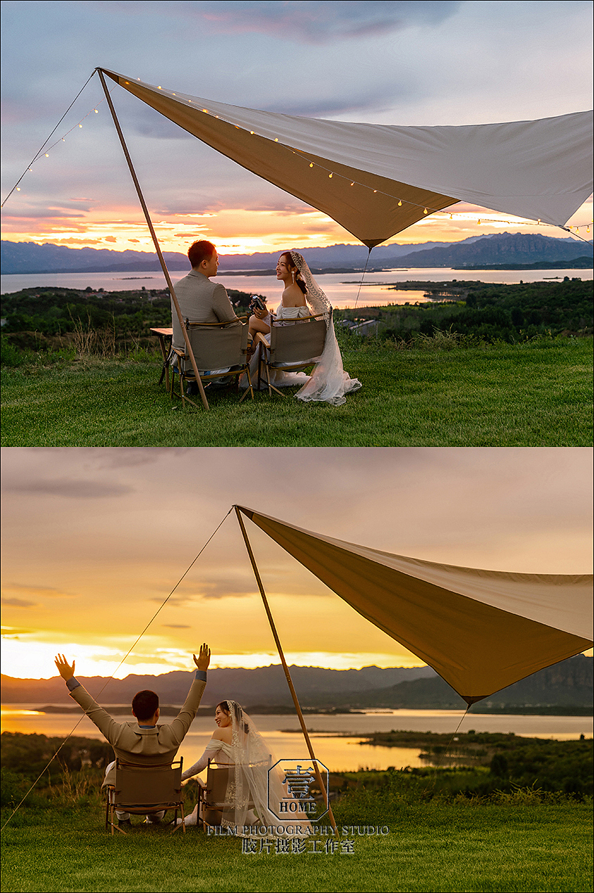 太稀罕这组客片婚纱照了,比样片出片呢