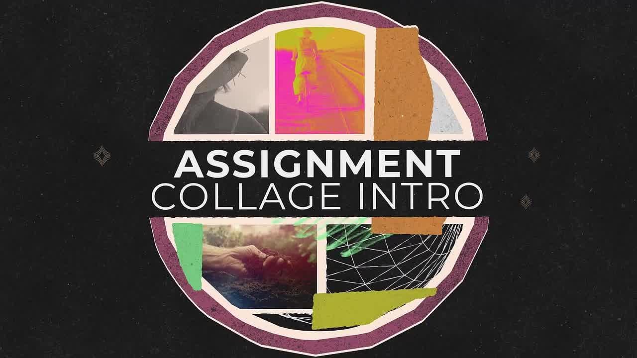 AE模板|怀旧创意艺术作品展览活动现场展示定格人物