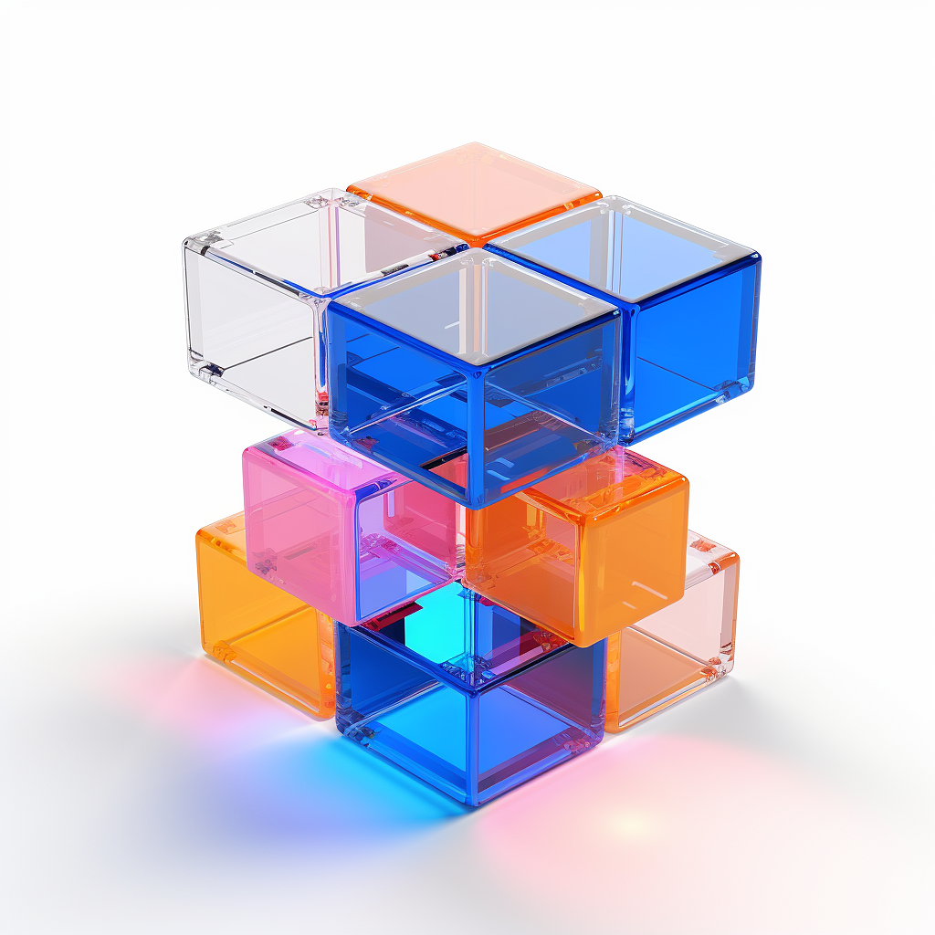 Midjourney练习-3D立体魔方(附咒语)