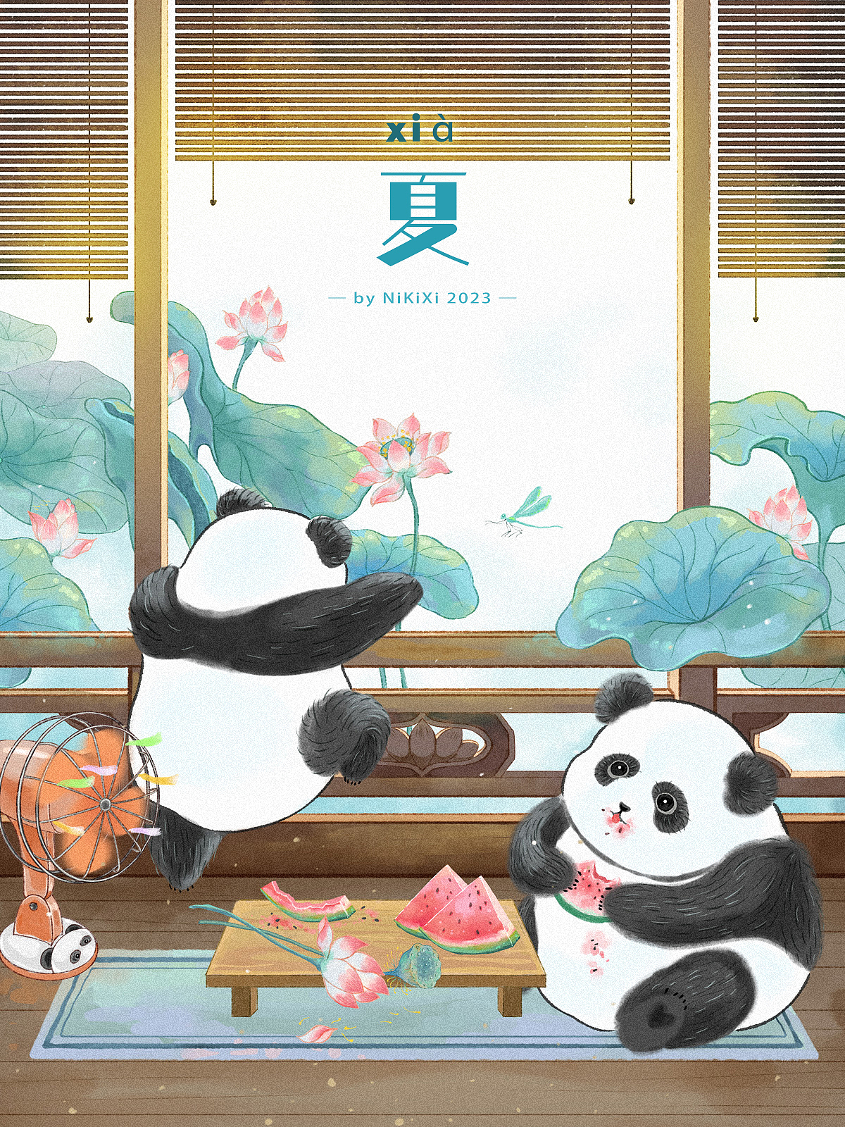 圆滚滚胖墩墩（可爱大熊猫）的一年四季春夏秋冬