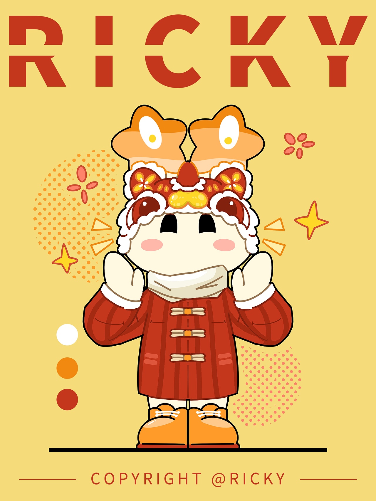 瑞奇Ricky - 新春穿搭之我的心还在过年（图ZMzI5MTgwOTMy） - 商业插画 - 站酷设计师伊德星球原创素材 - 站酷ZCOOL