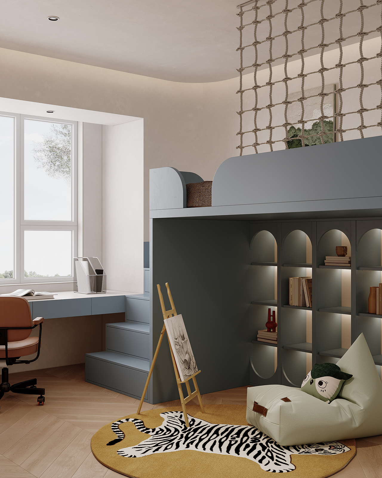  INITIAL-STUDIO 现代奶油风家装表现